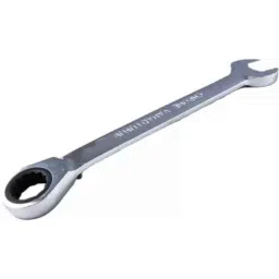 Hanbon 24mm Metal Silver Mirror Finish Double Sided Combination Ratchet Wrench, 51124-picture-42