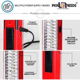 Pick Ur Needs 60W 12V ABS Red Emergency Light with 60 High Bright LED, PUN-36S image 3