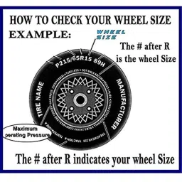 Auto Pearl 4 Pcs 14 inch ABS Silver &a; Black Car Wheel Cover Set for Honda Jazz 2015 E image 5