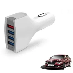 Kozdiko 36W 4.1 White USB Car Fast Charger with 4 Ports for Skoda Superb-picture-23