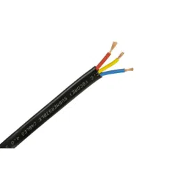 Super GEC Premium 1 Sqmm Black Multi Round 3 Core Copper Wires, Length: 10 m-picture-41