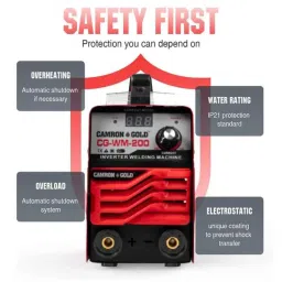 Camron Gold CG-WM-25 200A IGBT Arc Welding Machine with 6 Months Warranty, I002149 image 2