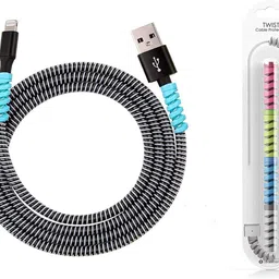 SANEHA Spiral Cable Protector 1.5 Meter AND Twist Data Cable Saver 4 PCS Combo Cable Protector-picture-19