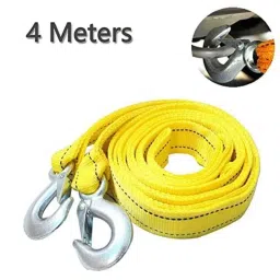 Enexoya 3 Ton 4m Yellow Heavy Duty Car Towing Strap with Dual Heavy Duty Forged Hook, TWC01 image 2