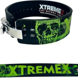 xtremex 13mm Weightlifting Green Reaper Lever Belt with Buckle for Men and Women (M) Weight Lifting Belt-picture-39