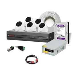 CP Plus 2.4MP 5 Pcs Night Vision Outdoor Bullet Camera Set with 8CH DVR, 8CH Power Supply, 1TB Hard Disk, HDMI Cable, BNC &a; DC, CP-UCK-T5-B1-picture-14