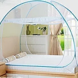 Polyester Adults Washable Double and King size bed Mosquito Net-image-52