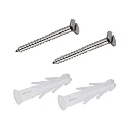 Aligarian Stainless Steel Chrome Finish Wall Mounted Solid Open Towel Ring (Pack of 2) image 4