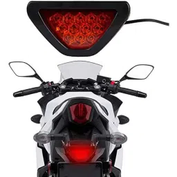 Kozdiko 12 LED Triangle Shape Bike Brake Light with Flash Mode for Hyosung Aquila-250, koz_94831 image 3
