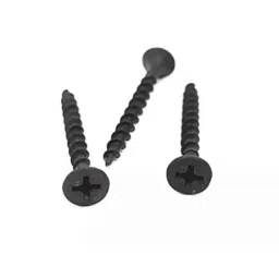Rpi Shop 6x25mm Black Phosphate Drywall Gypsum Screw with Wallplugs (Pack of 50) image 4
