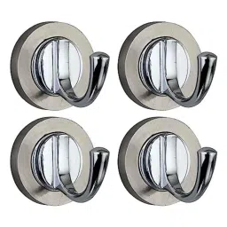 Screwtight 2x2-1/2 inch Zinc Chrome Finish Premium Round Hook, Z181533CP-4 (Pack of 4)-picture-24