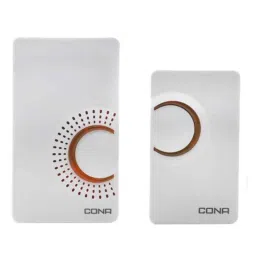Cona Smyle White Zylo Wireless 36 Polyphonic Melodies Door Bell-image-10