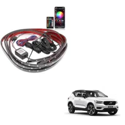 Kozdiko 12V Car Underbody Multicolor LED Strip Light Set with Wireless Remote for Volvo XC40-picture-39