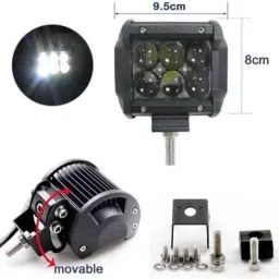jbriderz JBRIDERZBike 6 Led 18W, 2 Pcs Set Cree Fog Light With Switch For Honda Cbf Stunner New image 2