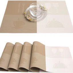 casa furnishing Rectangular Pack of 6 Table Placemat image 1