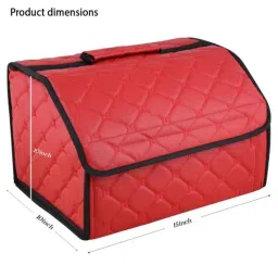 AllExtreme EXTOLBG1 Beige Anti-Slip Storage Hanging Trunk Organizer Back Seat with Strong Sturdy &a; Foldable Space Saver Bag for Cars, SUVs &a; Trucks, Size: L image 4