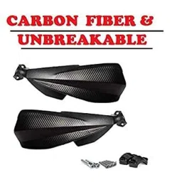 AOW Carbon Fibre Scratchproof Unbreakable Handle bar Handguard for KTM Duke All Models (Black) T-26 image 1