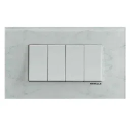 Havells Fabio Art 3 Module Plexy Glass Marble Outer Plate, AHXPTOAV03-picture-12