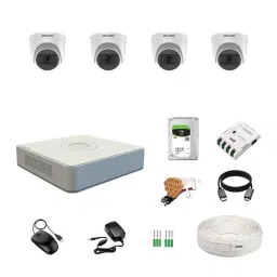 Hikvision 4 Channel DVR, 5MP 4 Pcs Dome Day/Night Vision Camera, 1TB HDD, 70m 1+3 Cable Roll, 4 CH Power Supply, BNC &a; DC Full Kit-picture-27