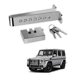 Kozdiko Stainless Steel 8 Holes Clutch &a; Brake Pedal Anti Theft Car Lock with 3 Keys for Mercedes Benz G-Class-picture-11