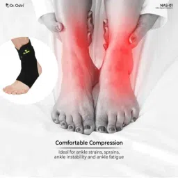 Dr Odin Neoprene Black Ankle Unparalleled Support for Ankle Stability &a; Injury Prevention, NAS-01, Size: M image 5