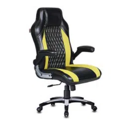 Advanto Leatherette Yellow &a; Black High Back Executive Office Chair with Armrest, ADVN 1516-picture-24