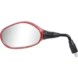 Uno Minda Left Side Shatterproof Glass Rear View Mirror for Hero Glamour, RV-5011L-CRED-picture-16