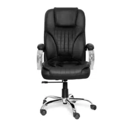 Modern India Leatherette Black High Back Office Chair, MI285 (Pack of 2) image 4