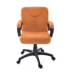 Da Urban Leatherette Deaver Camel Swivel Computer Task Chair with Armrests-picture-28