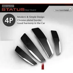 SureStrive 4 Pcs Silicon Black Anti Scratch Corner Edge Protector Door Guard Set for Maruti Suzuki Alto K10 All Model image 2