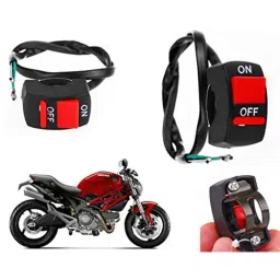 Auto Pearl 7/8 inch 12V Bike Fog Light Handle Bar Switch for Ducati Monster 795-picture-23