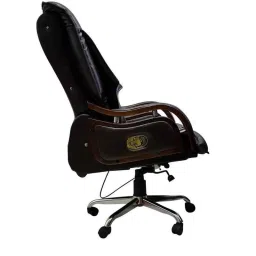 Caddy PU Leatherette Black Adjustable Office Chair with Back Support, DM 109 image 4