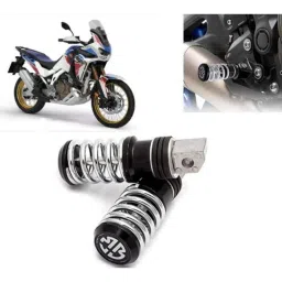 Auto Pearl 2 Pcs Steel Black Foot Rest Spring Coiled Set for Africa Twin-picture-10