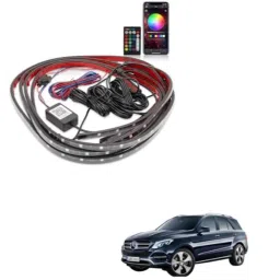 Kozdiko 12V Car Underbody Multicolor LED Strip Light Set with Wireless Remote for Mercedes Benz GLE-Class-picture-48