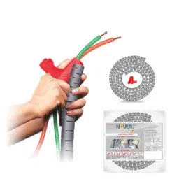 Noveau Safe-T-1ST 10mm 1.5mm Virgin HDPE Metallic Silver Cable Zipper, NSFZ10MS0105 (Pack of 2)-picture-34