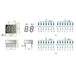 Oasistek 100 Pcs 0.43 inch Ultra Red Dual Digit Display Module Set, TOD-4231 image 2