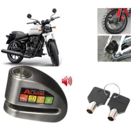 Auto Pearl Steel Black Anti-Theft Alarm Disc Brake Lock for Thunderbird 350, Lock_564-picture-24