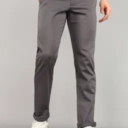 arrow sport Men Slim Fit Grey Polyester Trousers-picture-10