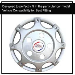 Auto Pearl 4 Pcs 16 inch ABS Press Type Hubcap Wheel Cover Set with Retention Ring for All Cars OR32 image 4