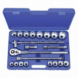 Westward 21Pcs 7/8-2 inch 12 Point Chrome Socket Wrench Set, 4YP81-picture-22