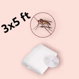 window net 120 GSM Net, White, 3x5 ft Window Mosquito Stitched Net Cotton Washable Adults Mosquito Net-image-3