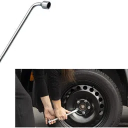 auto pearl Car Wheel Nut Spanner Wrench For Alto Car Wheel Wrench Single Sided -APA01 Car Wheel Nut Spanner Wrench For Alto Car Wheel Wrench Single Sided -APA02 Single Sided L Type Wrench image 2