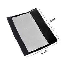 Kozdiko 2 Pcs Valvet Black Seat Belt Cushion Pillow Set for Renault Fluence image 3