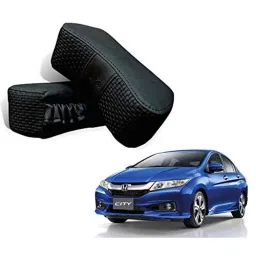 Kozdiko 2 Pcs Memory Foam Black Car Vastra Neck Rest Cushion Set for Honda City, koz_5286-picture-40