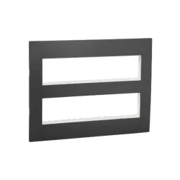 Legrand Lyncus 16 Module Polycarbonate Matt Finish Chic Grey Plate with Support Frame, 677536-picture-14