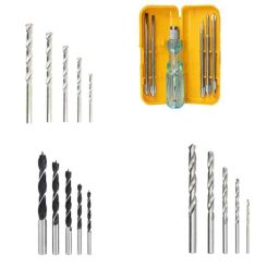 Hillgrove HGCM454M1 15 Pcs HSS, Wood &a; Masonry Drill Bit Set &a; 5-in-1 Combination Screwdriver Combo, HGCM821-picture-0