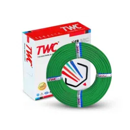 TWC Lite 6.0 Sqmm Green FR PVC Insulated Solid Stranded Flexible Copper Wire, Length: 90m, TWCL06-image-16