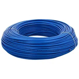 Polycab 6 Sqmm 1.1kV 1 Core Copper PVC Insulated FR Blue Wire, Length: 200 m-picture-36