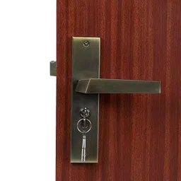 Homexpert Sana 8 inch 60mm Stainless Steel Antique Brass Finish Cylindrical Plate Both Side Key Mortise Door Lock Set-image-43