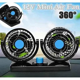 Auto Pearl APA35 12V ABS Black Electric Car Fan image 5